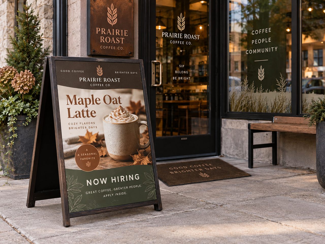 A-Frame sidewalk sign